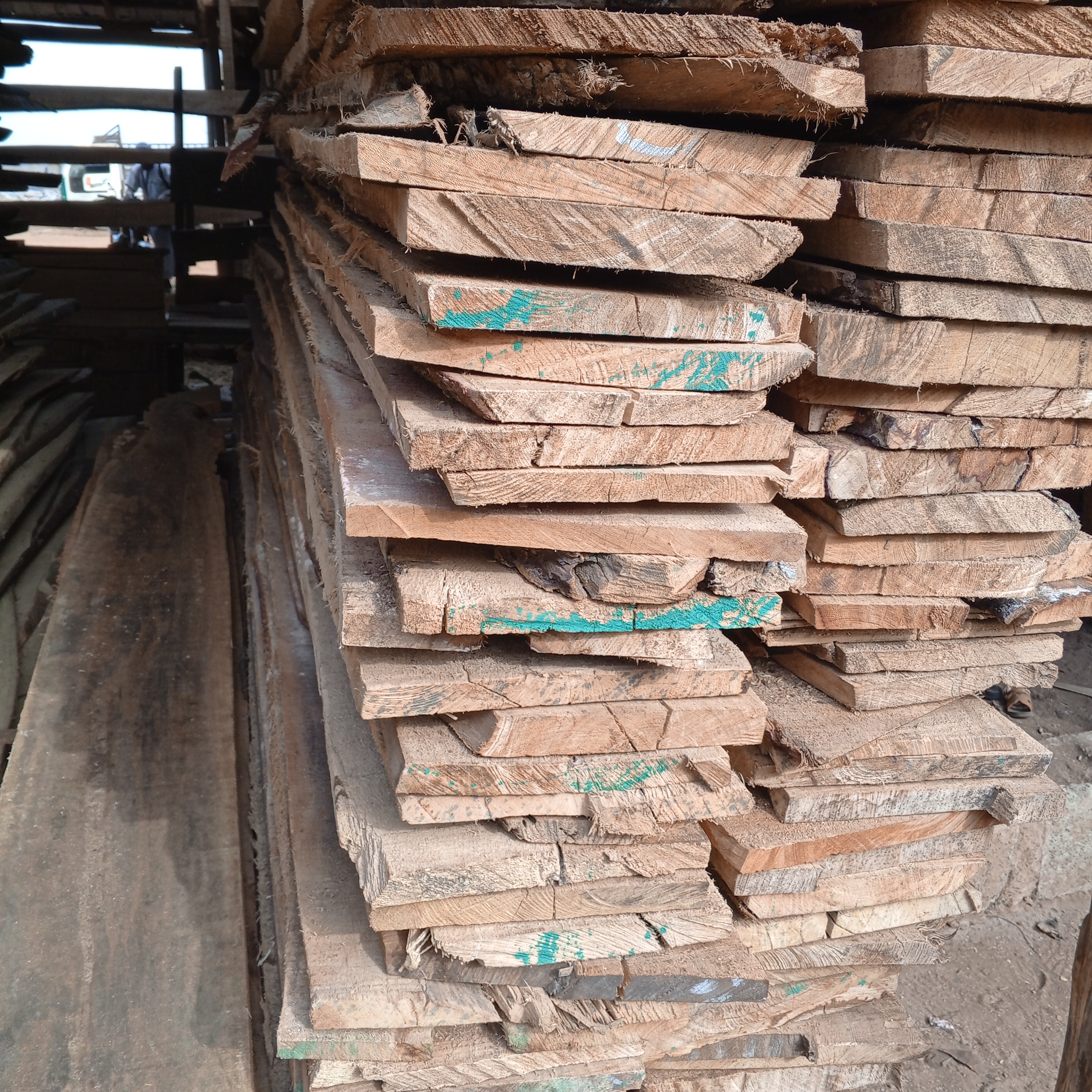 White wood plank